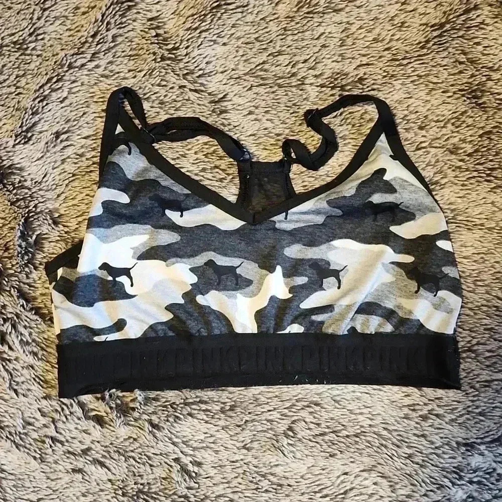 Pink Camo Bralette S